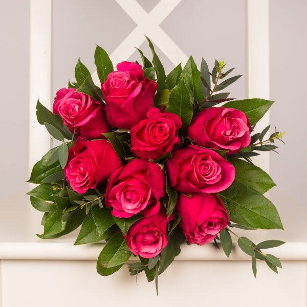 Buchet cu 9 trandafiri roz