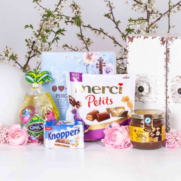 Cadou de Paste cu napolitane si crema de ciocolata