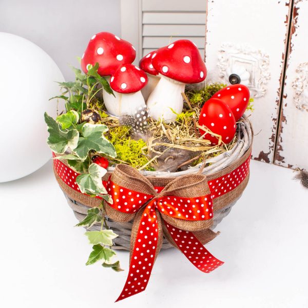 Cos pentru oua cu ciupercute