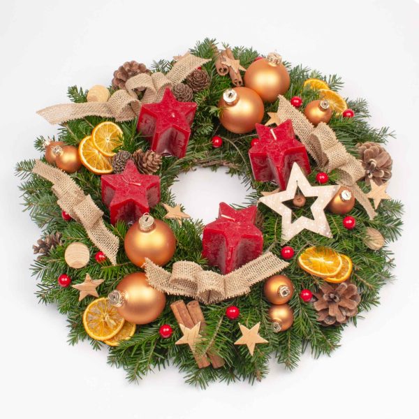 XMAS146-Coronita-de-masa-cu-lumanari-si-felii-de-portocale