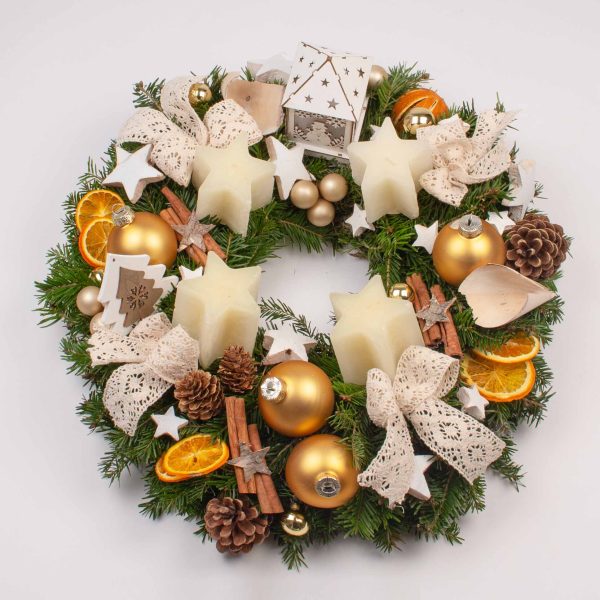 XMAS152-Coronita-de-masa-cu-lumanari-in-forma-de-stea